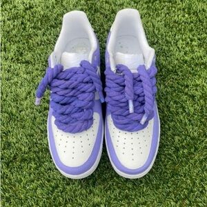 New celebrity custom rope laces Air Force one